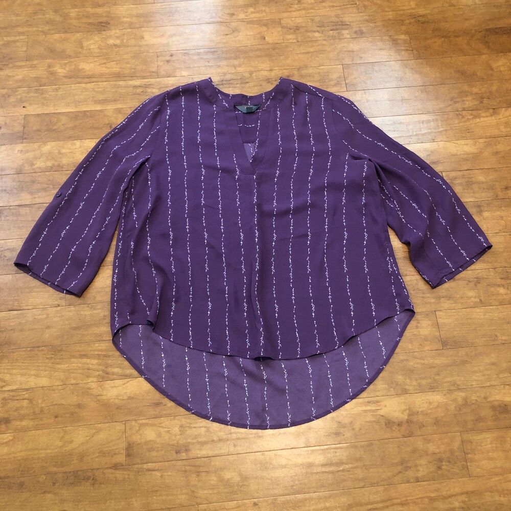 Mix by Hawthorn Hi-Lo Split Neck Top Size XL